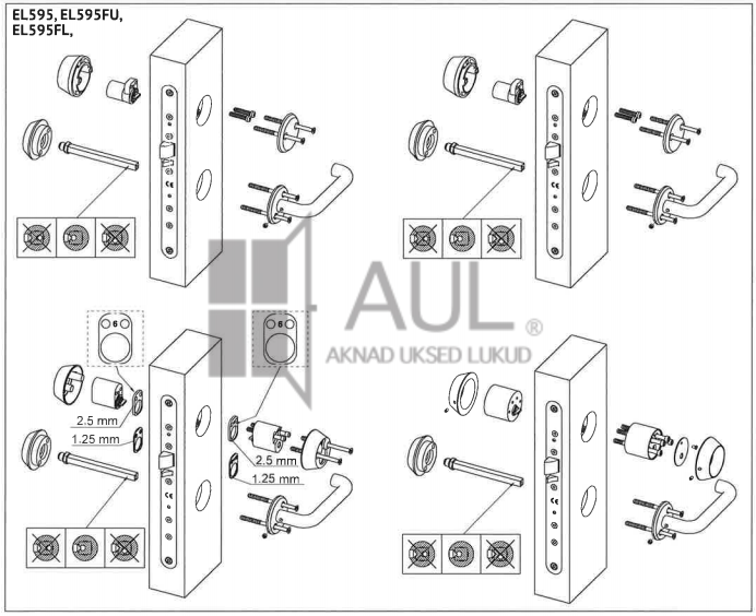 abloy el 595 paigaldus joonis aulpaigaldus